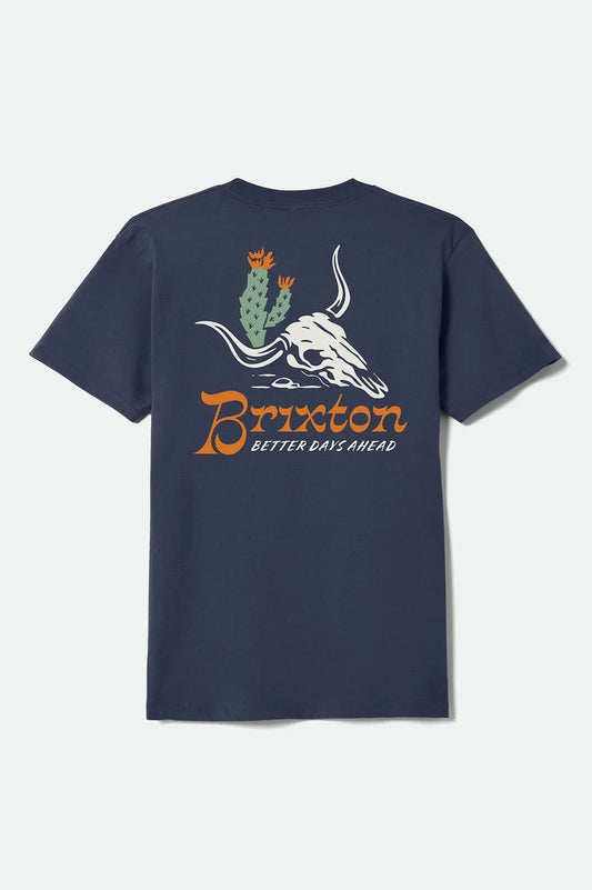 Brixton Barren Standard Navy S/s Shirt