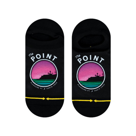 Slidertown The Point Pinkburst No Show Socks