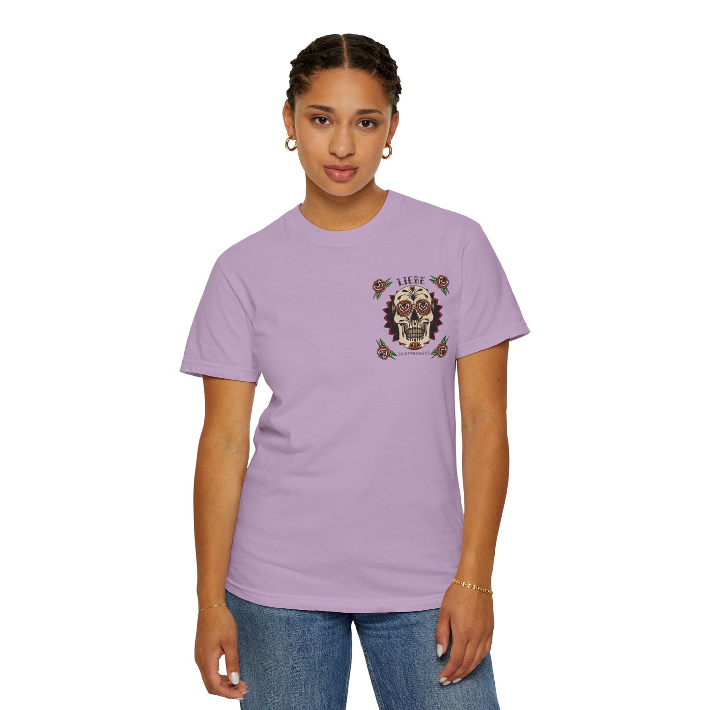 Liebe Calavera Rosa T-Shirt
