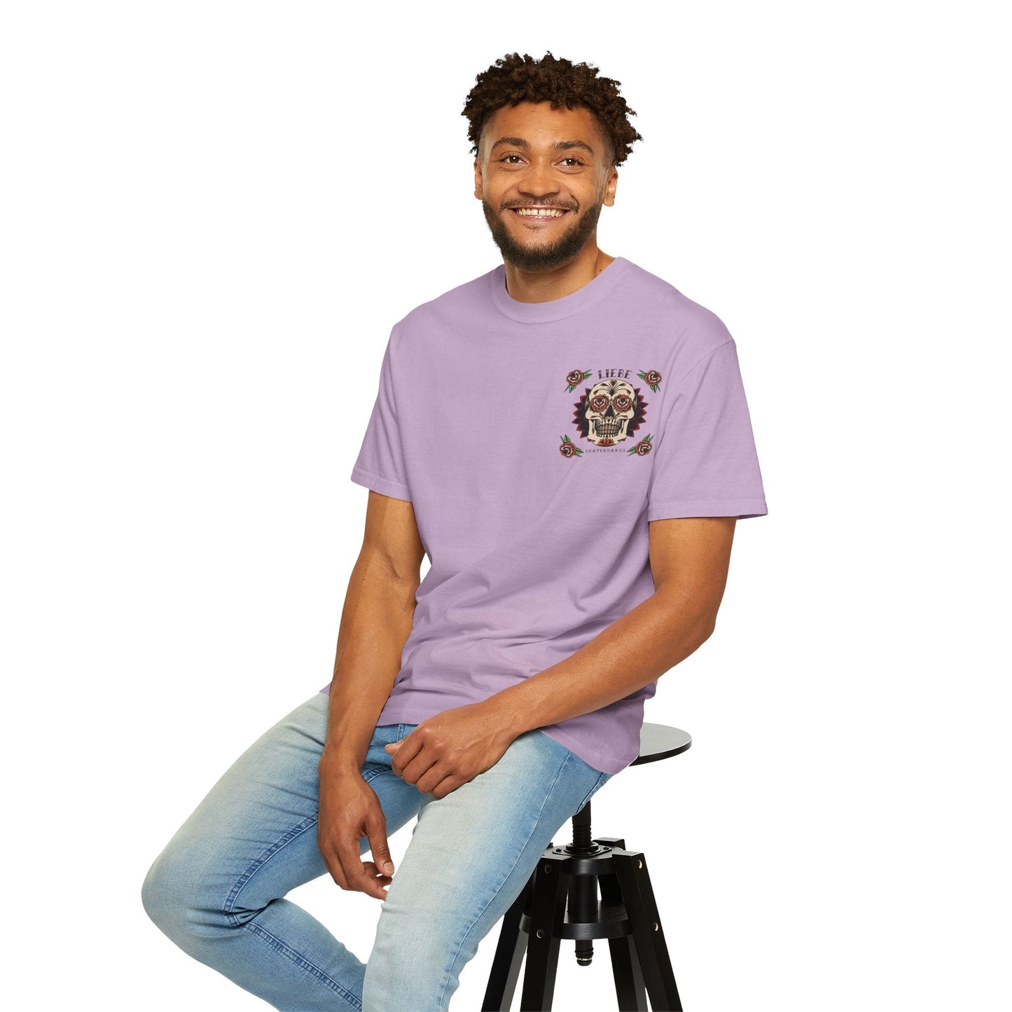 Liebe Calavera Rosa T-Shirt
