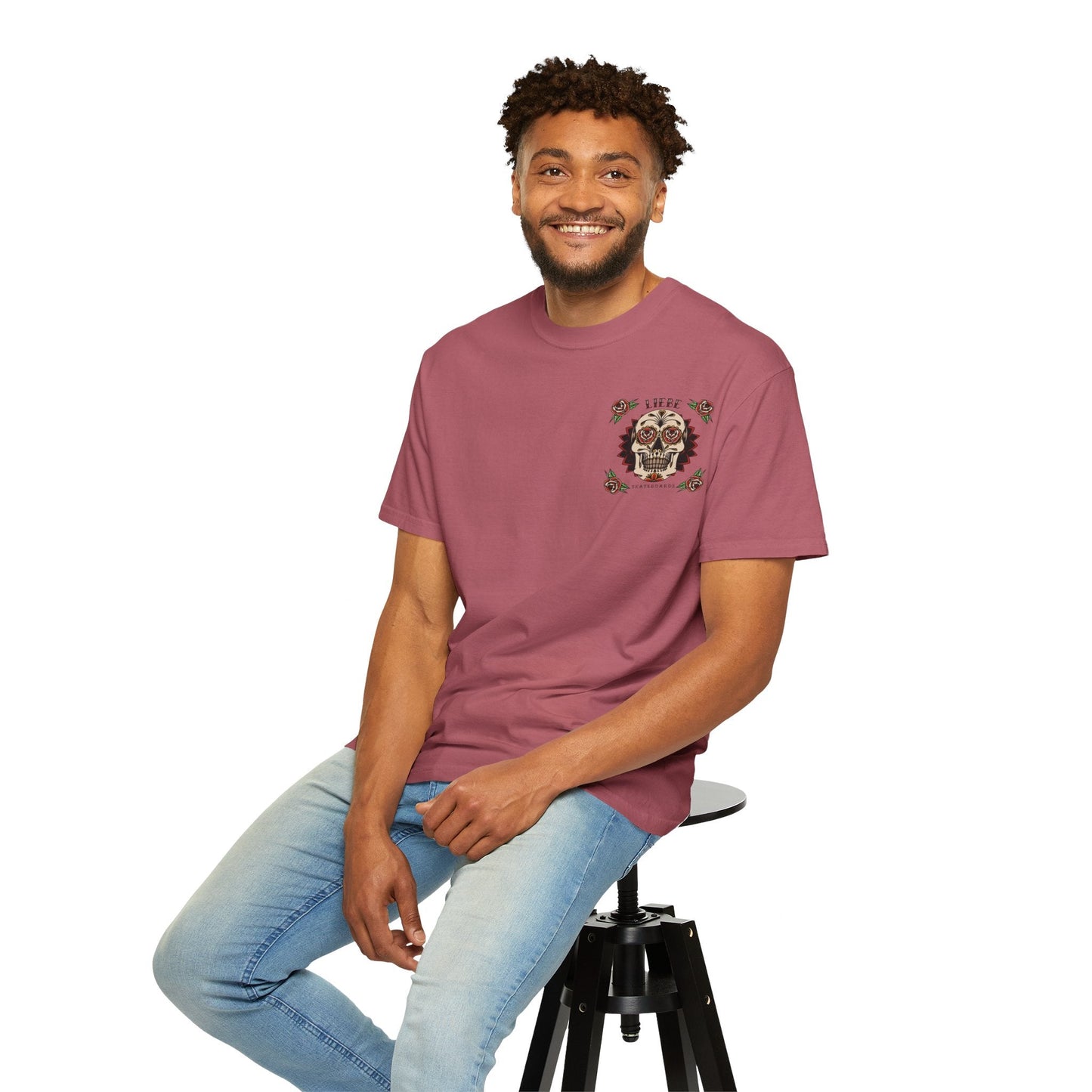 Liebe Calavera Rosa T-Shirt