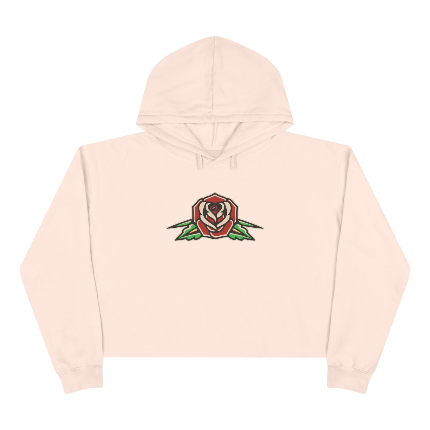 Liebe Calavera Rosa Crop Hoodie
