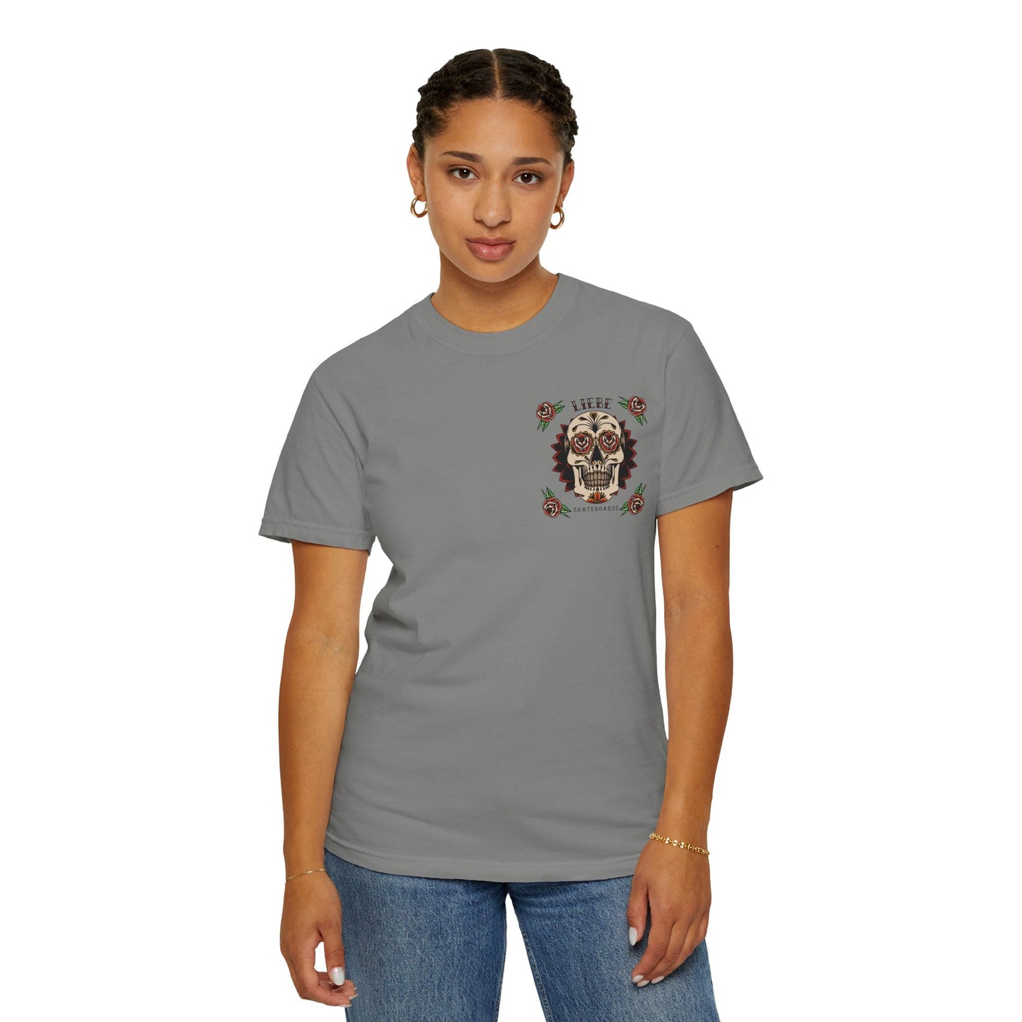 Liebe Calavera Rosa T-Shirt