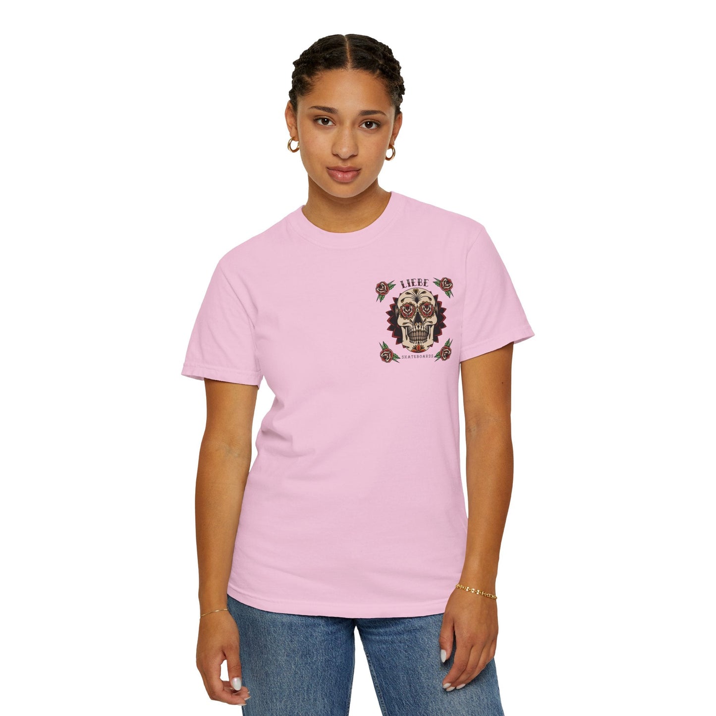 Liebe Calavera Rosa T-Shirt