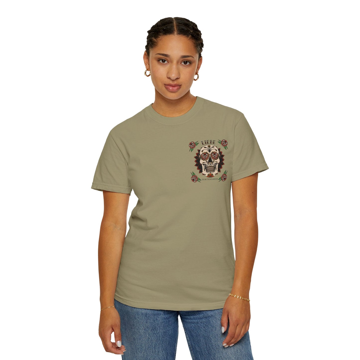 Liebe Calavera Rosa T-Shirt