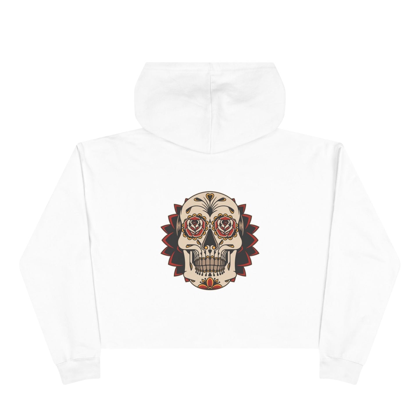 Liebe Calavera Rosa Crop Hoodie