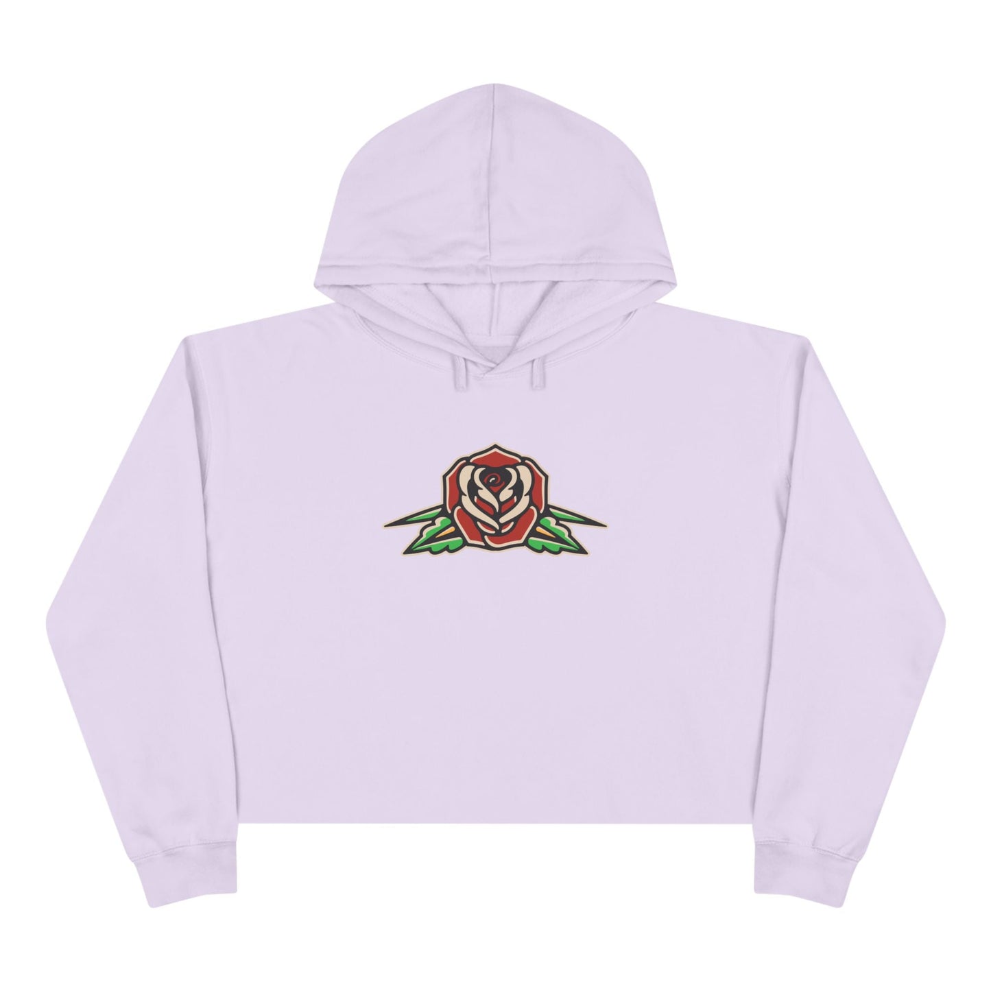 Liebe Calavera Rosa Crop Hoodie
