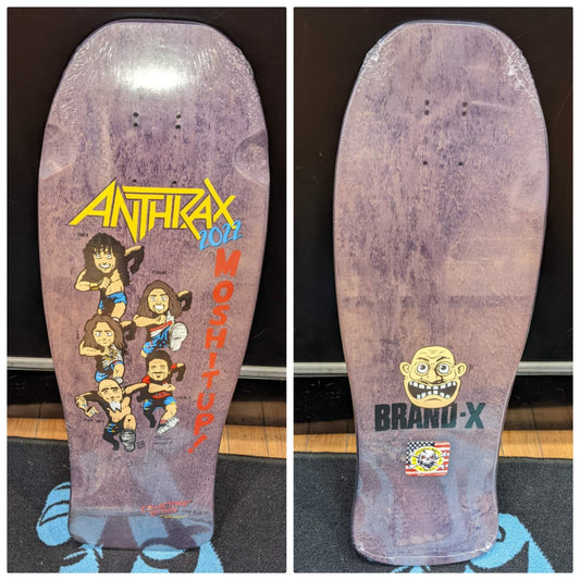 Brand-X Anthrax 2022 Skateboard Deck *Dark Slide Exclusive Colorway LTD of 25 - Bow Shock Marketplace
