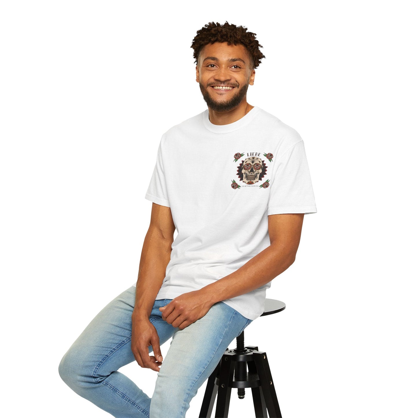 Liebe Calavera Rosa T-Shirt