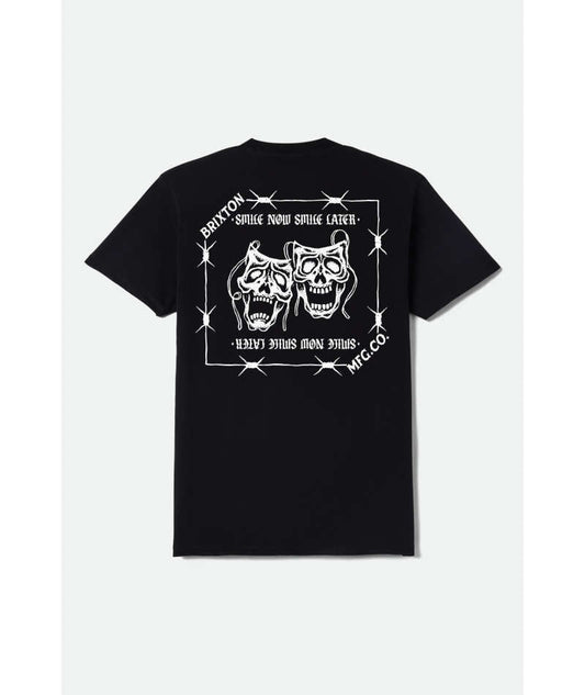 Brixton Smile Always Black Worn Wash Standard S/s Shirt