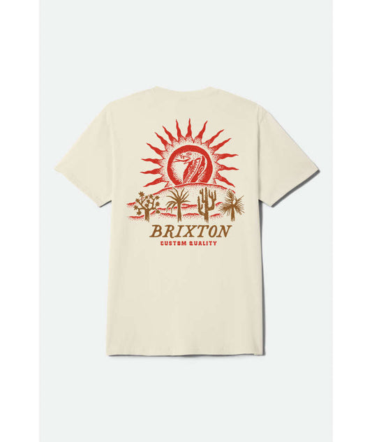 Brixton Dark Paradise Cream Standard S/s Shirt