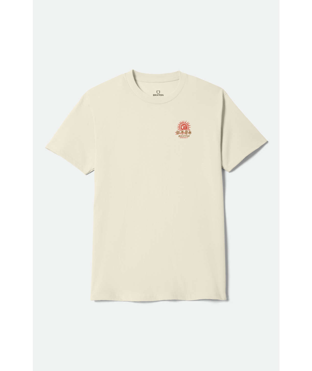 Brixton Dark Paradise Cream Standard S/s Shirt