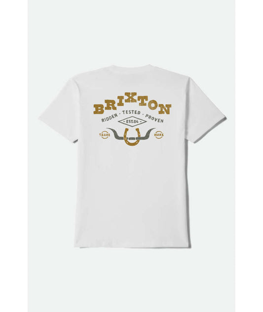 Brixton Beekman White Standard S/s Shirt