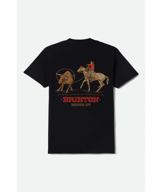 Brixton Hutchins Black Standard S/s Shirt