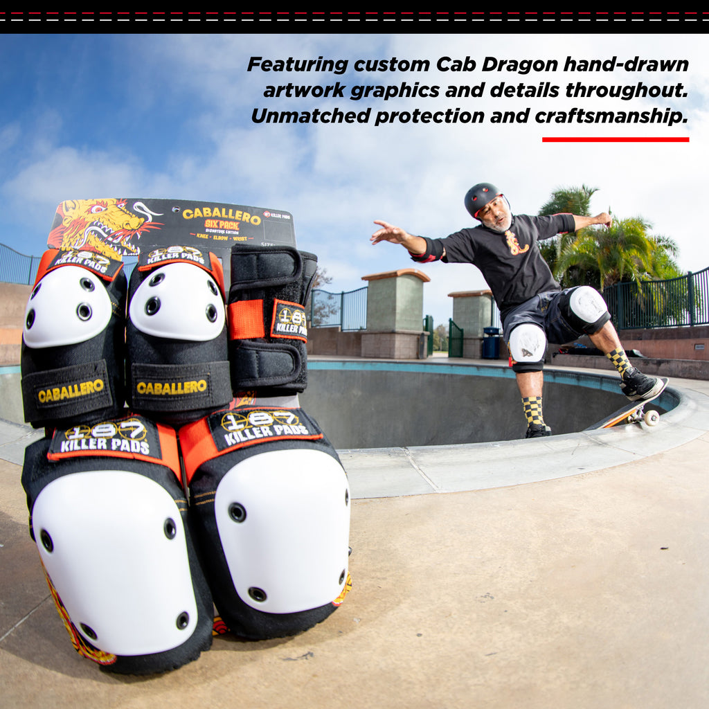 187 Killer Pads Steve Caballero Six Pack Pad Set - Bow Shock Marketplace
