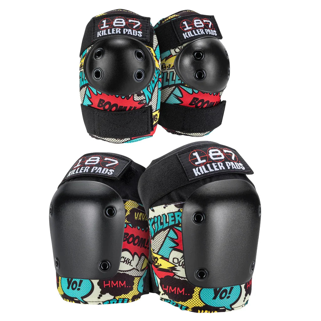 187 Killer Pads Combo Pack Pad Set Elbow Pads / Knee Pads - Bow Shock Marketplace