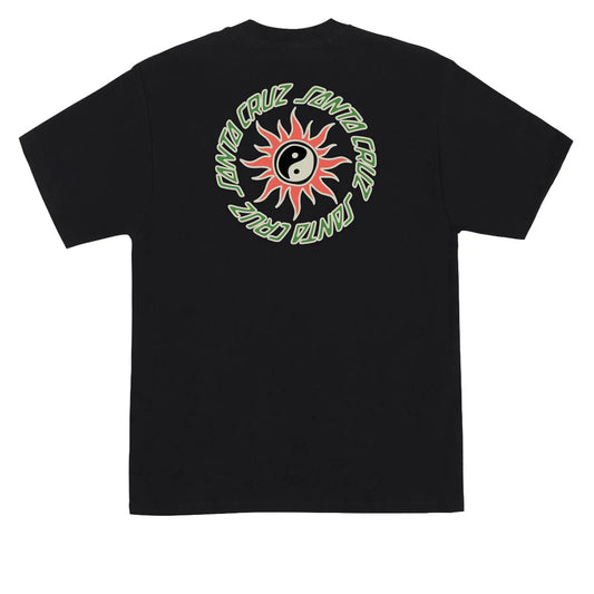 Santa Cruz Sol Spiral Black Heavyweight S/s Shirt