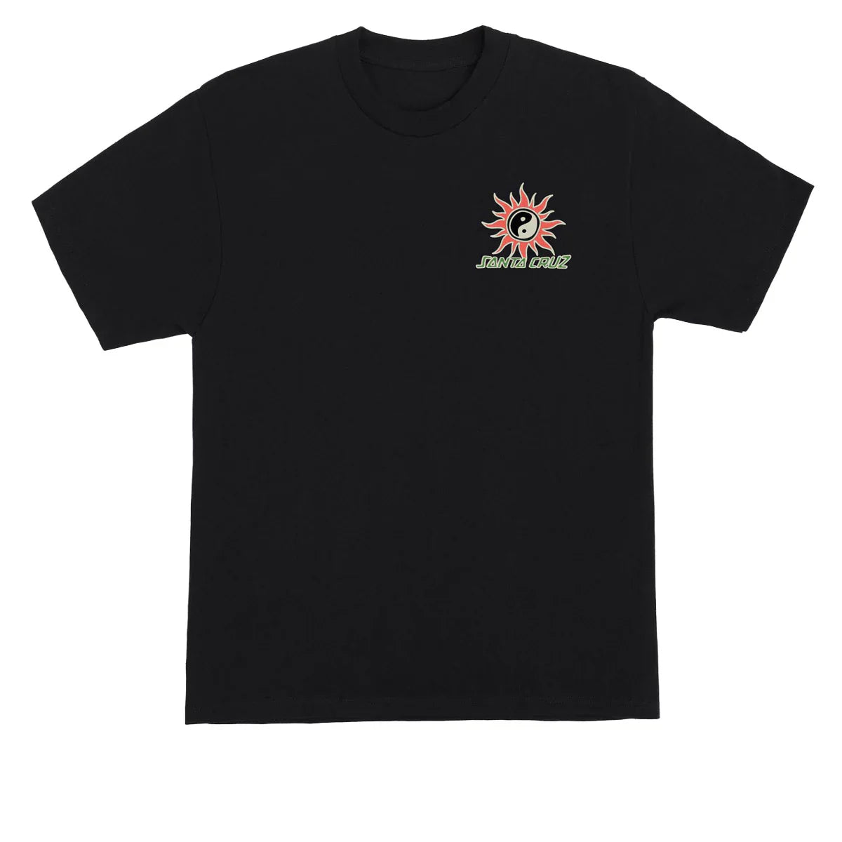 Santa Cruz Sol Spiral Black Heavyweight S/s Shirt