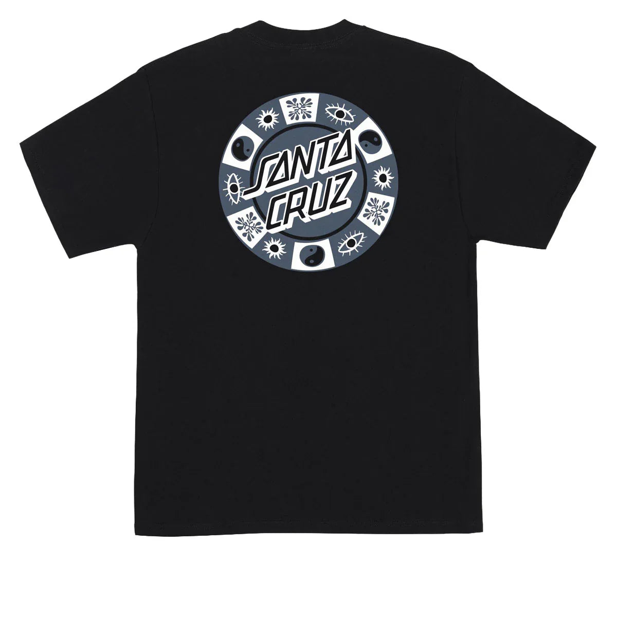 Santa Cruz Strange Check Black Heavyweight S/s Shirt