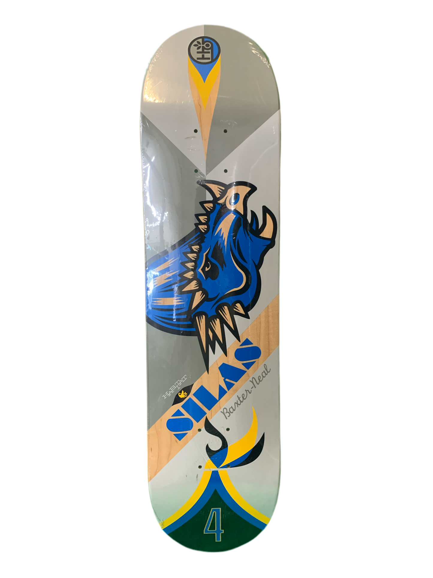 Habitat Baxter Silas Neal Prehistoric Pennant 7.75" Classic Skateboard Deck