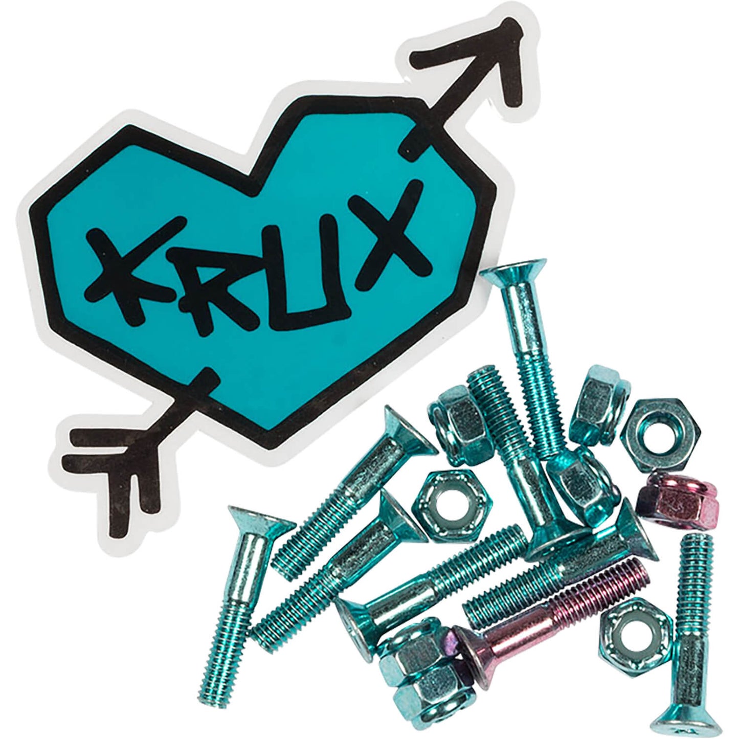 Krux Krome Hardware 1" Phillips - Blue/Pink - Bow Shock Marketplace