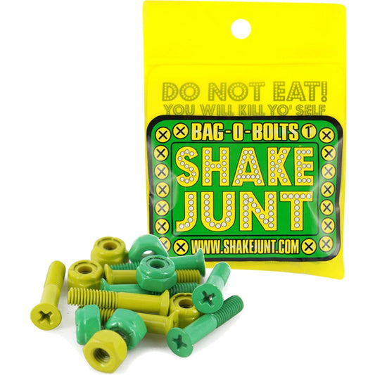 Shake Junt Bag-O-Bolts 1" Phillips - Green/Yellow - Bow Shock Marketplace