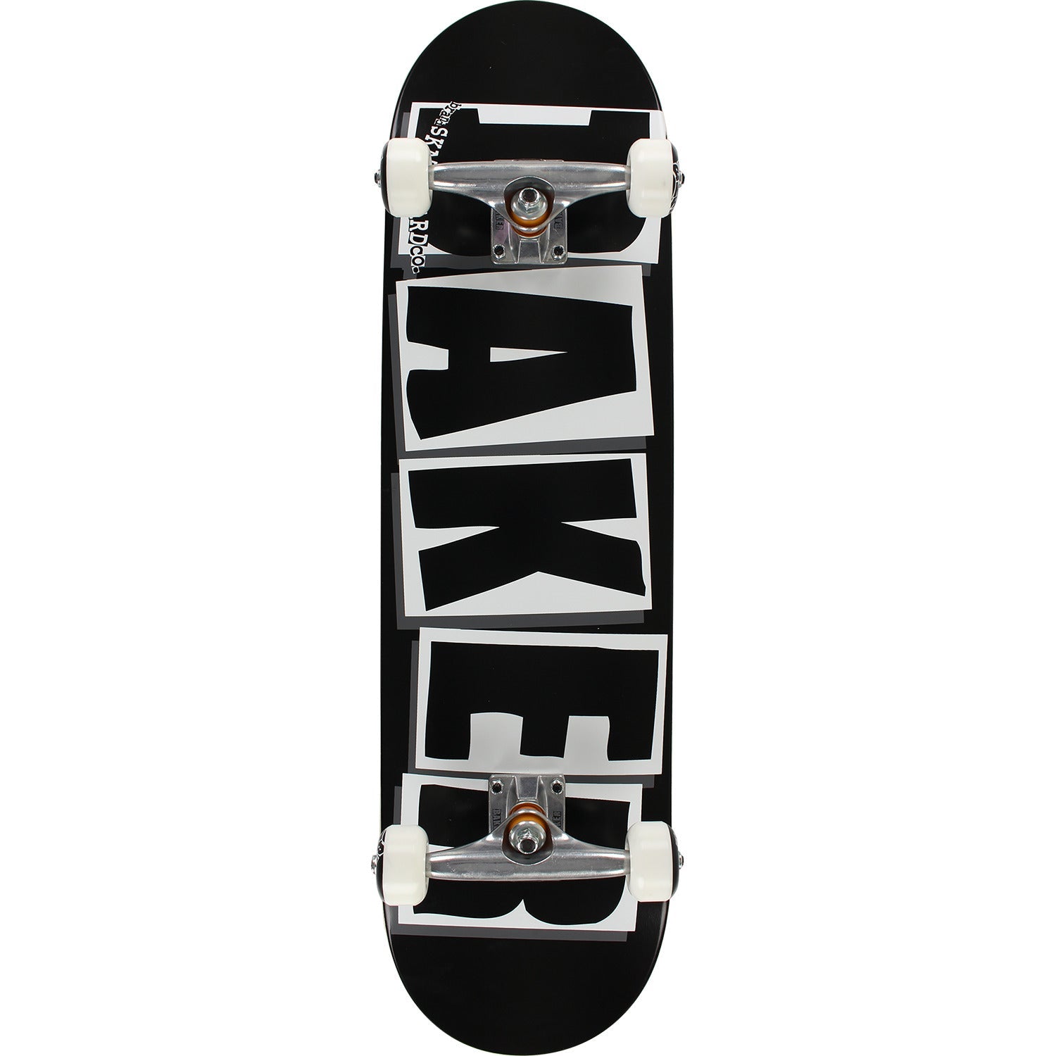 Baker Brand Logo Complete Skateboard - 8.5" Black/White - Bow Shock Marketplace