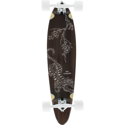 San Clemente Tiger Lilly Pintail Longboard Complete - 8.0" - Bow Shock Marketplace
