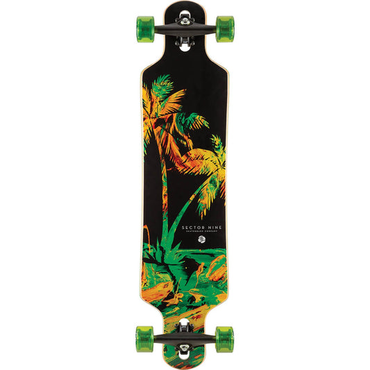 Sector 9 Weekend Meridian Complete Longboard 9.75" - Green - Bow Shock Marketplace