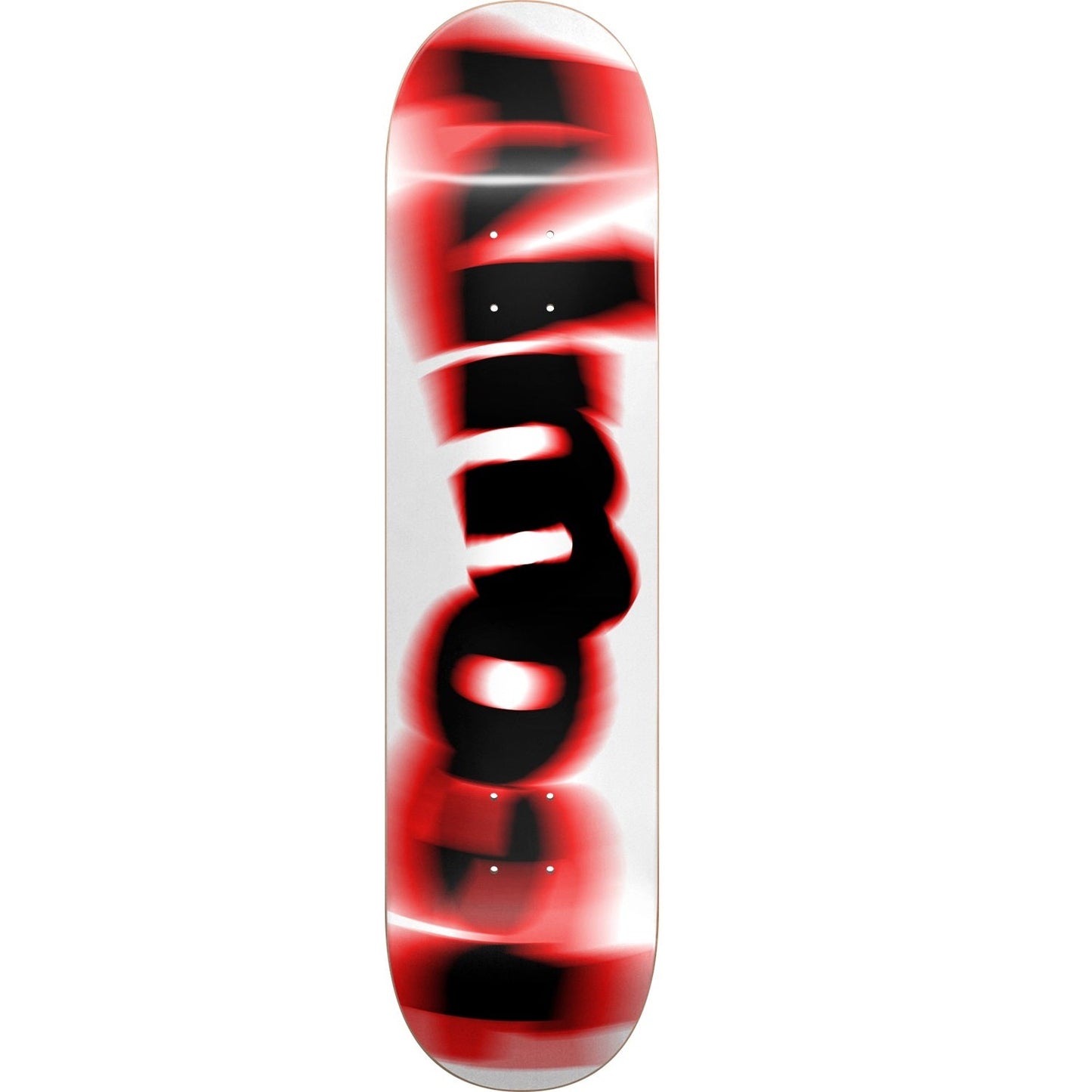Almost Spin Blur Hybrid Skateboard Deck - 7.37″ White/Red - Bow Shock Marketplace