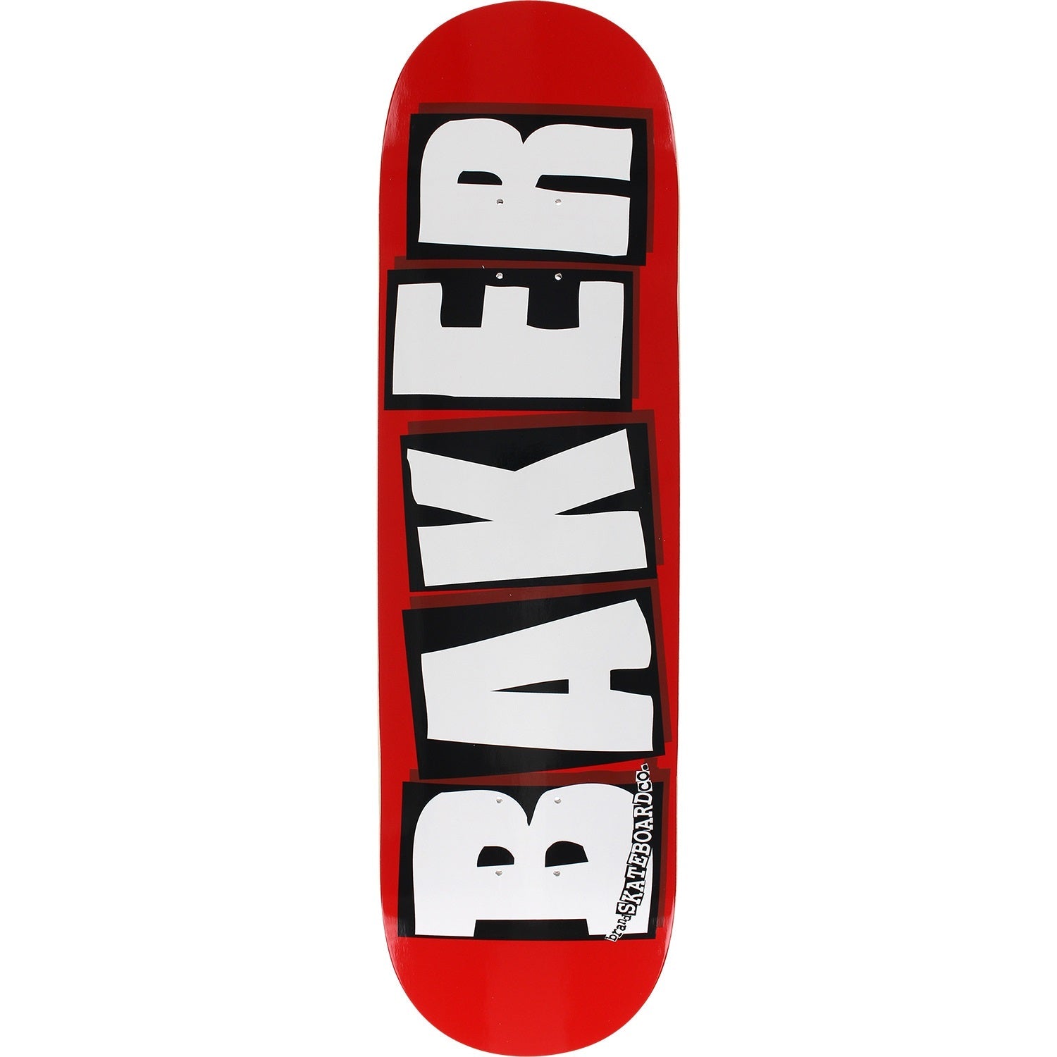 Baker Brand Logo Skateboard Deck - 8.5″ Red/White - Bow Shock Marketplace