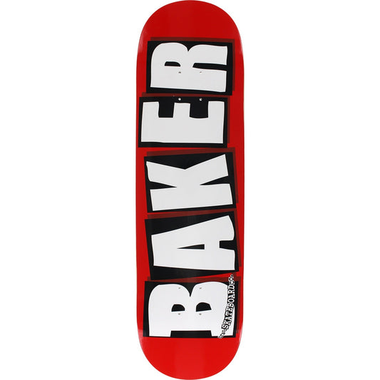 Baker Brand Logo Skateboard Deck - 8.5″ Red/White - Bow Shock Marketplace