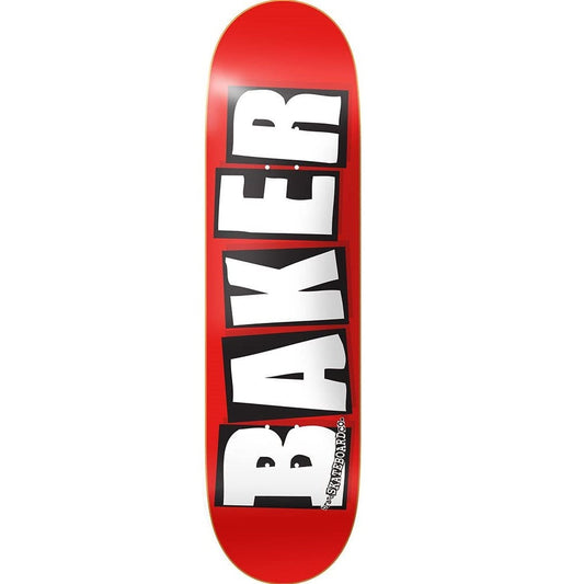 Baker Brand Logo Mini Skateboard Deck - 7.3" Red/White - Bow Shock Marketplace