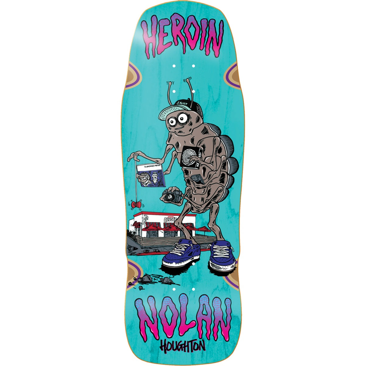 Heroin Nolan Bug Skateboard Deck - 10.4″ - Bow Shock Marketplace