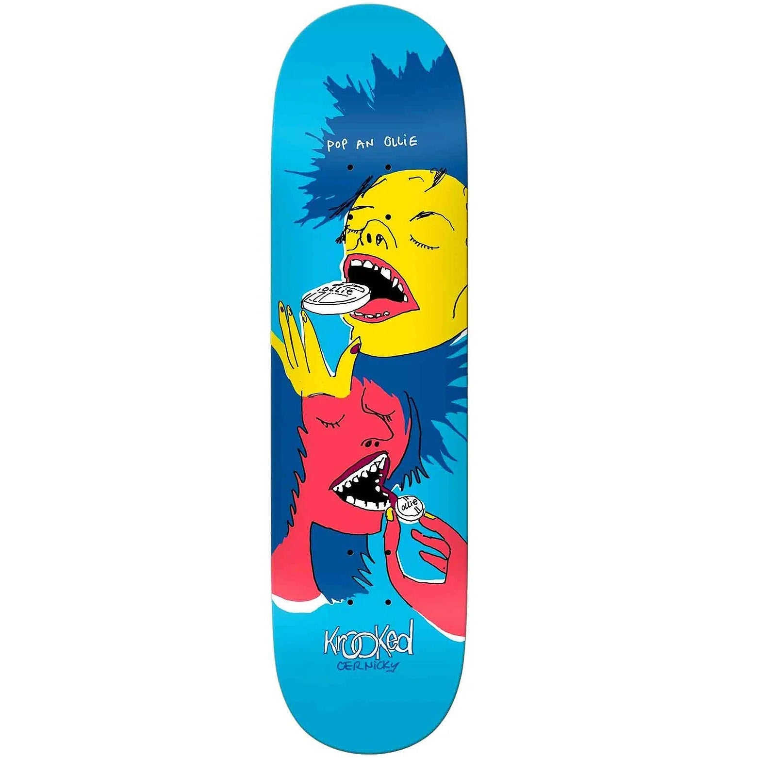 Krooked Cernicky Popped Skateboard Deck - 8.38″ - Bow Shock Marketplace