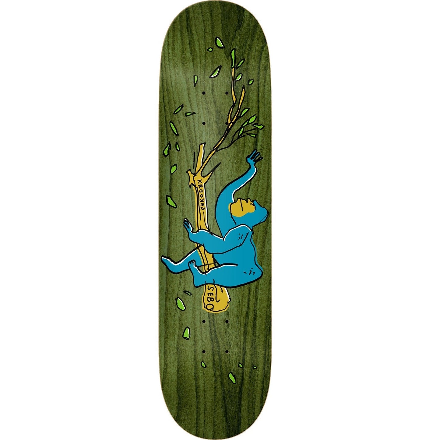 Krooked Sebo Walker Lounging Skateboard Deck - 8.06" - Bow Shock Marketplace