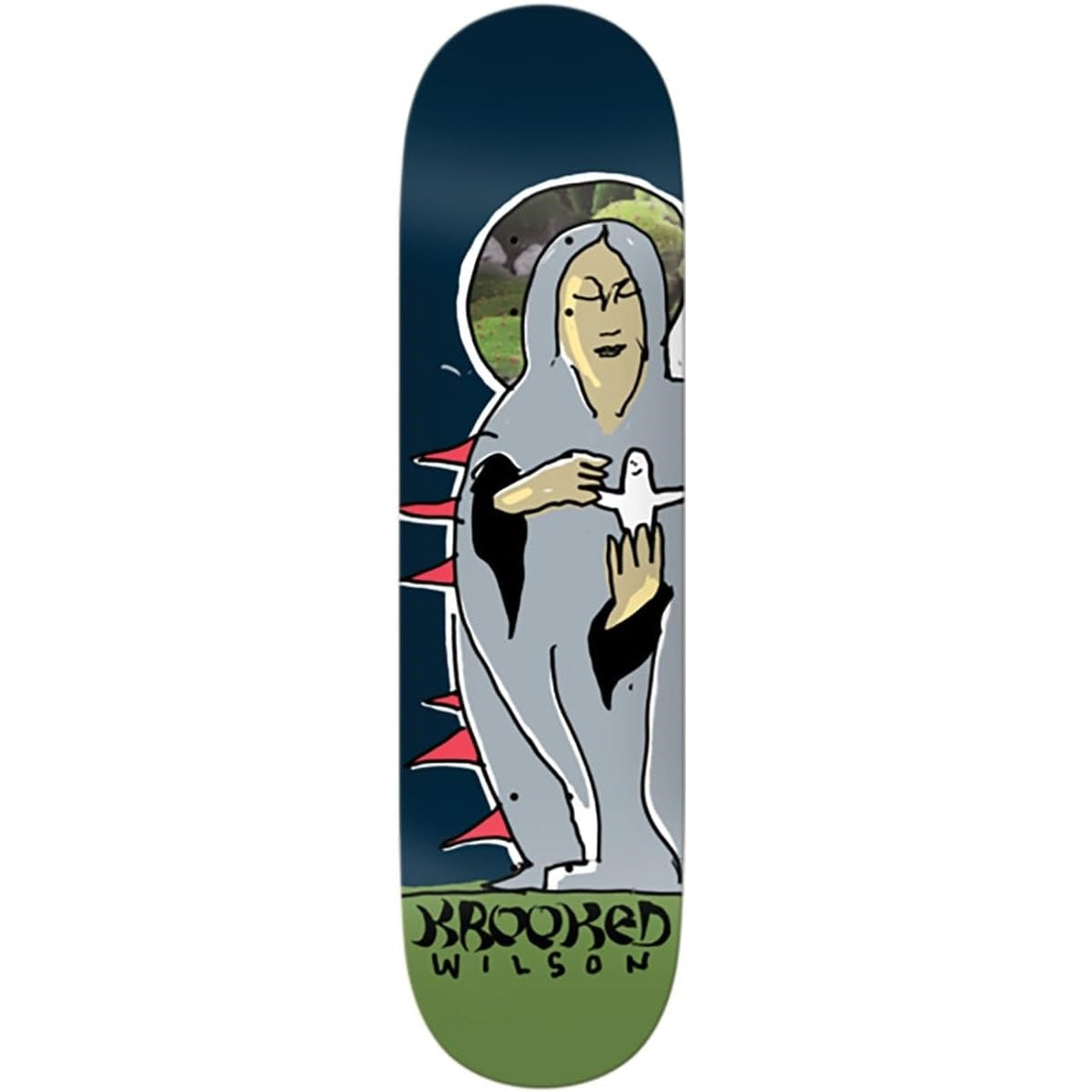 Krooked Wilson Bird Keeper Skateboard Deck - 8.25″ - Bow Shock Marketplace