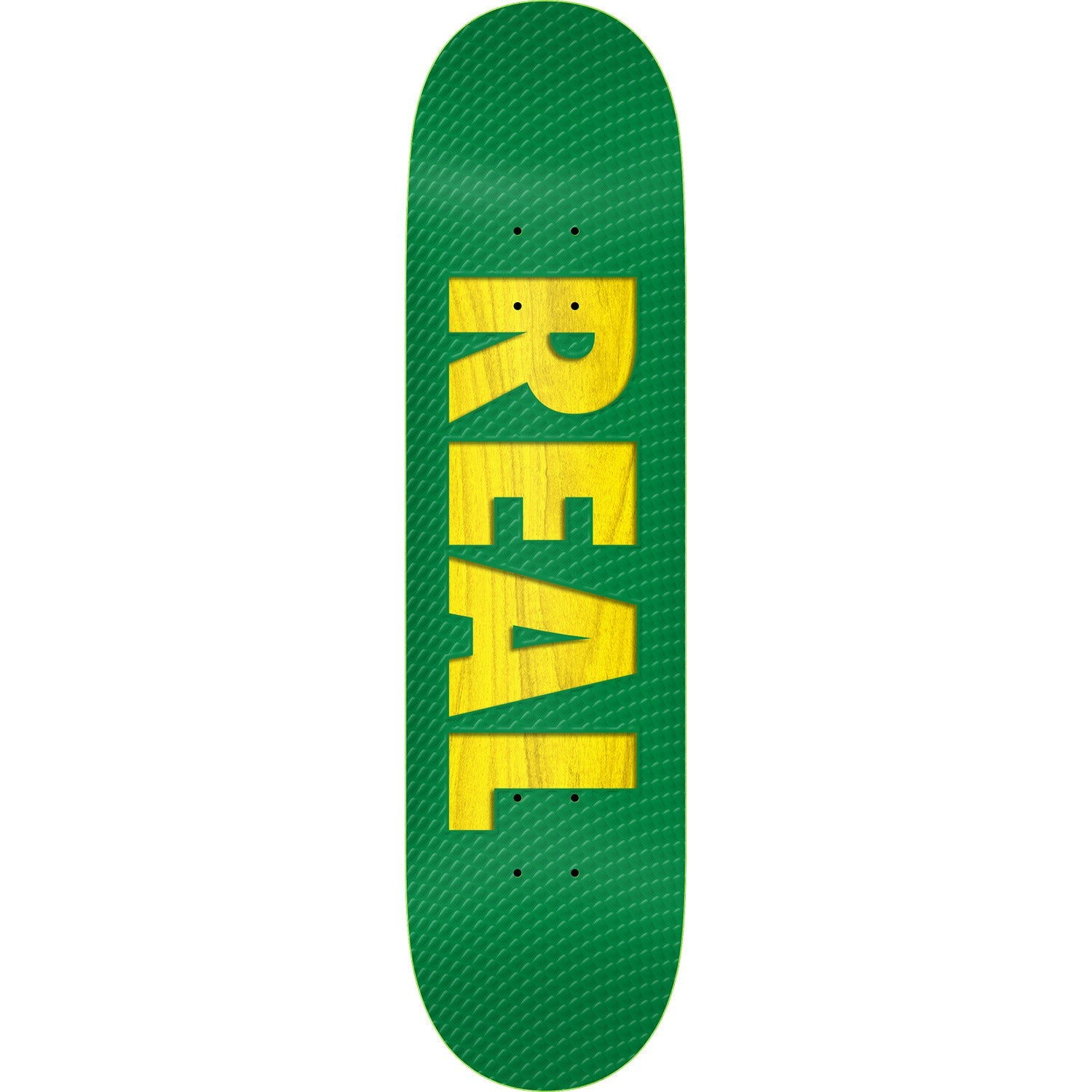 Real Bold Team Series Skateboard Deck - 8.38" Green - Bow Shock Marketplace