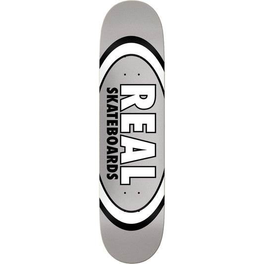 Real Classic Oval Skateboard Deck - 7.75″ Grey - Bow Shock Marketplace
