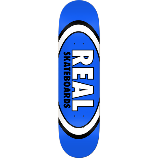 Real Classic Oval Skateboard Deck - 8.5″ Blue - Bow Shock Marketplace