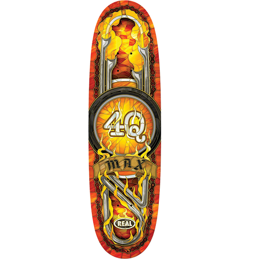 Real Max Schaaf 4Q Cathedral Egg Skateboard Deck - 9.1"
