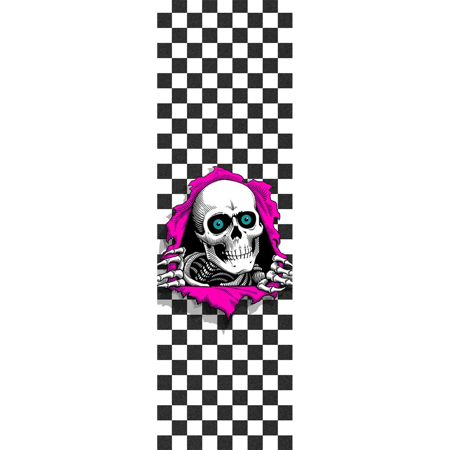 Powell Peralta Ripper Checker Griptape 9"x33" - White - Bow Shock Marketplace
