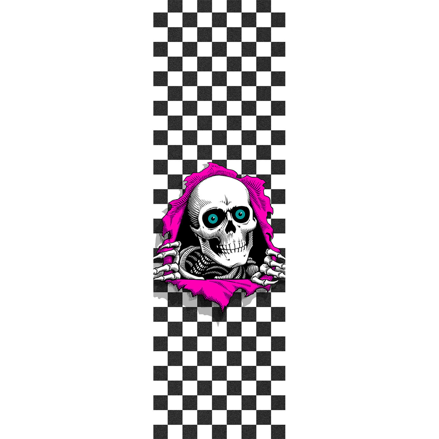 Powell Peralta Ripper Checker Griptape 9"x33" - White - Bow Shock Marketplace