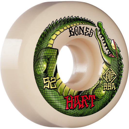 Bones STF Hart Speed Gator V5 52mm 99a Wheels - White (Set of 4) - Bow Shock Marketplace