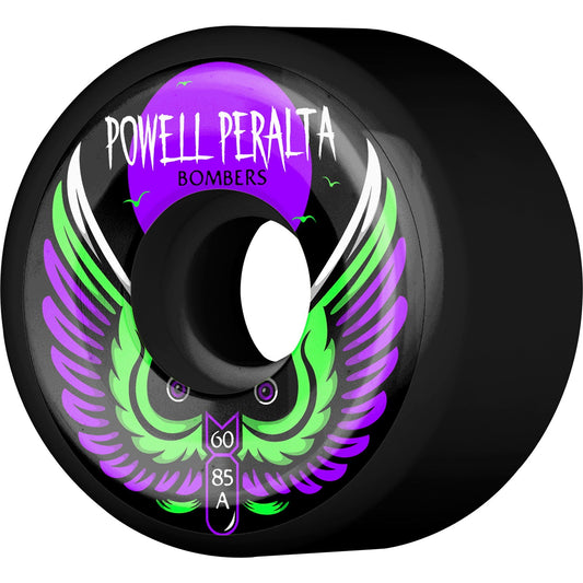 Powell Peralta Wheels Bomber III Natural 60mm 85a - Black (Set of 4) - Bow Shock Marketplace