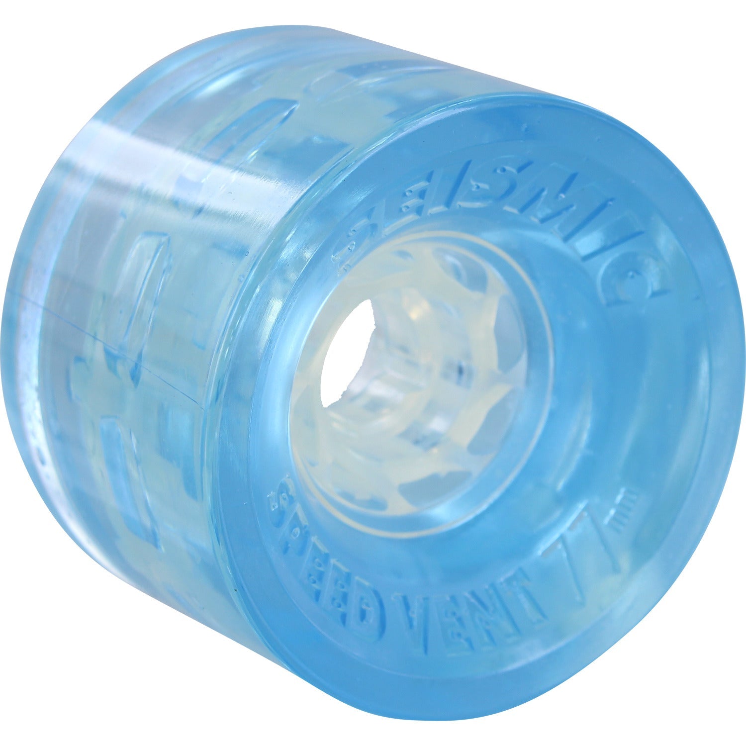 Seismic Speed Vent 77x55mm 77a Wheels - Crystal Clear Blue (Set of 4) - Bow Shock Marketplace