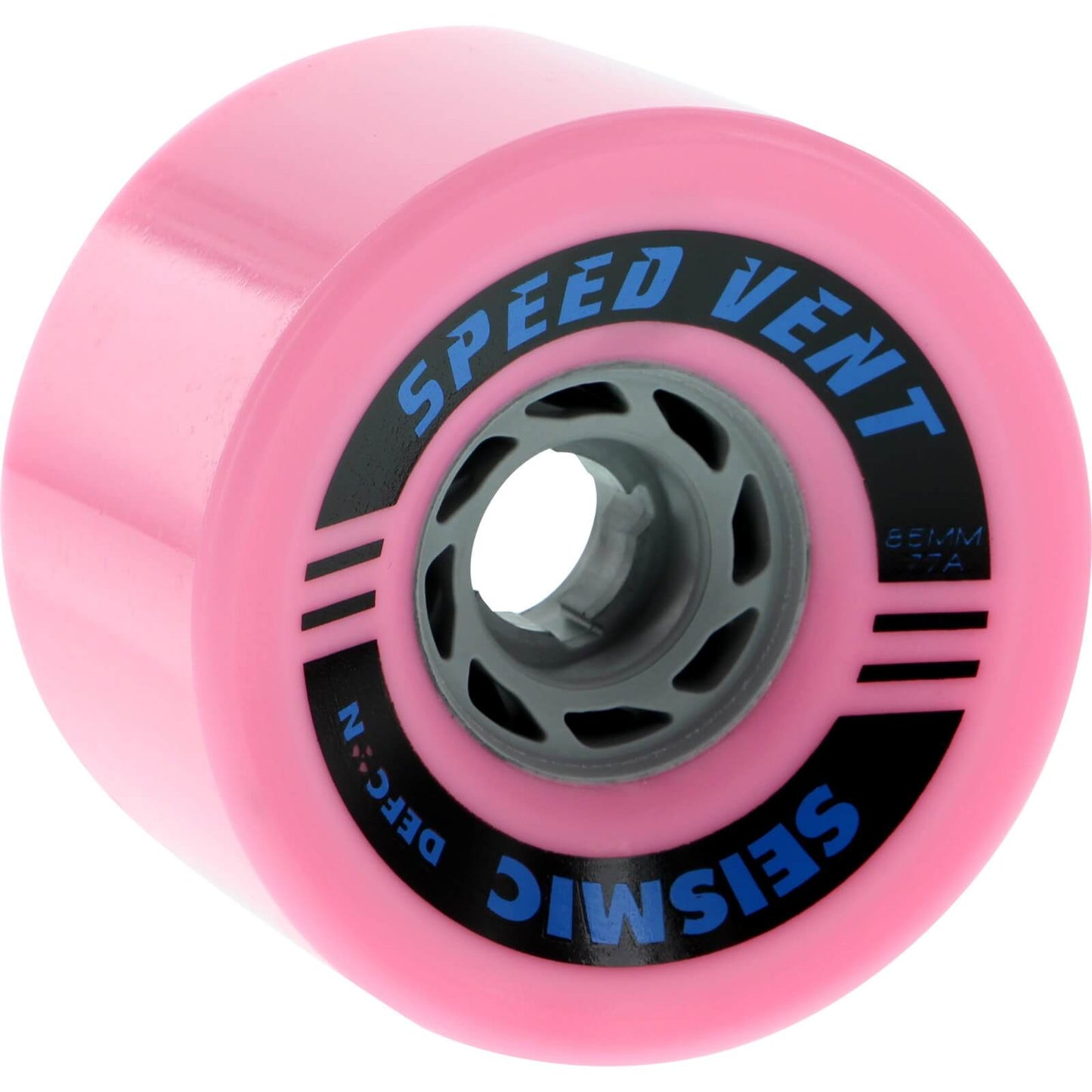 Seismic Speed Vent Defcon Wheels 85x52mm 77a - Bubblegum/Grey (Set of 4) - Bow Shock Marketplace