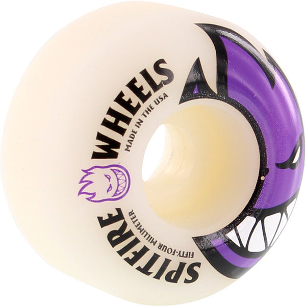 Spitfire Wheels Bighead 54mm 99a - White/Purple (Set of 4) - Bow Shock Marketplace