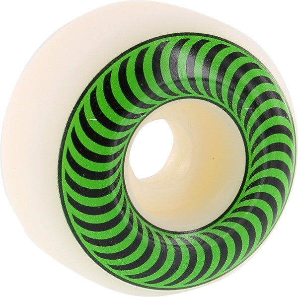 Spitfire Wheels Classic 52mm 99a - White/Green (Set of 4) - Bow Shock Marketplace