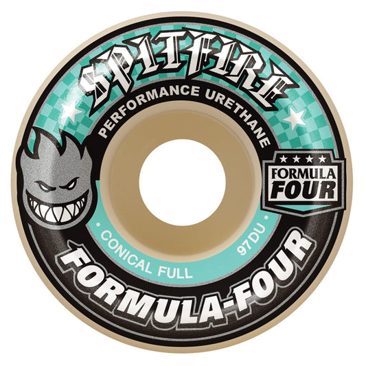 Spitfire Wheels F4 Conical Full 58mm 97a - Turquoise (Set of 4)